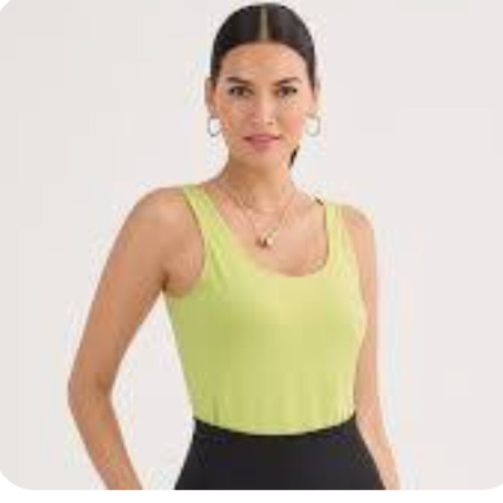 Cabi Spring/Summer 2025 Charm Tank, Lime (Matching Jacket Listed too) NEW!